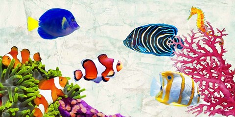 Framed Tropical People Print