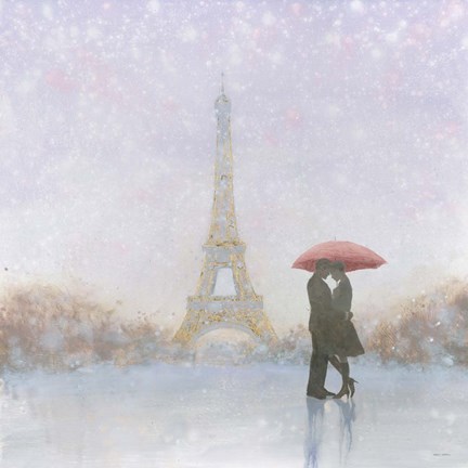 Framed Eiffel Romance Print