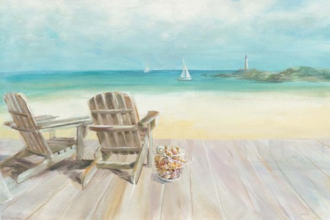 Framed Seaside Morning no Window Print