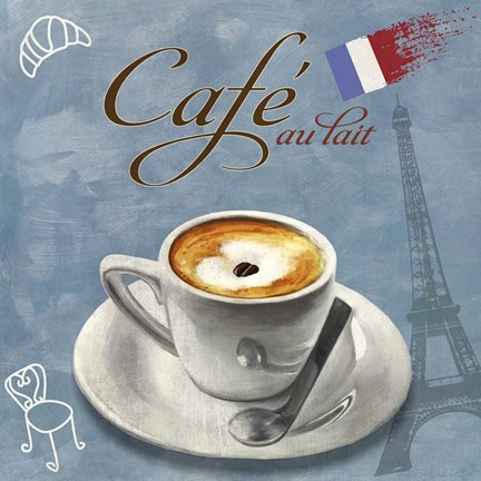Framed Cafe au lait Print