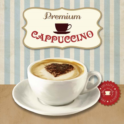 Framed Premium Cappuccino Print