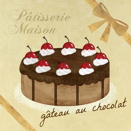 Framed Gateau au Chocolat Print