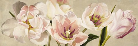 Framed White Flowers Print