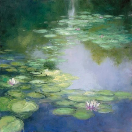 Framed Blue Lily I Print