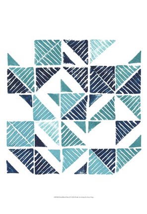 Framed Beryl Block Print II Print