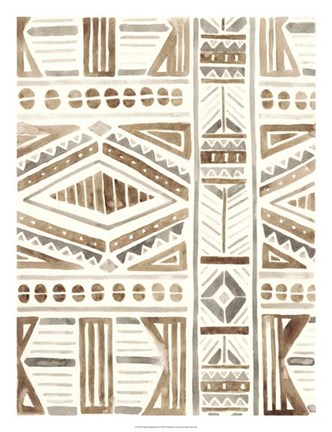 Framed Tribal Impressions II Print