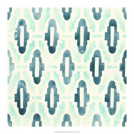 Framed Ocean Tile III Print