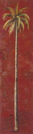 Framed Red Palm I Print