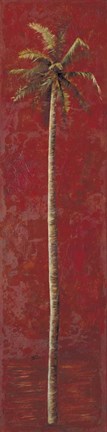 Framed Red Palm III Print