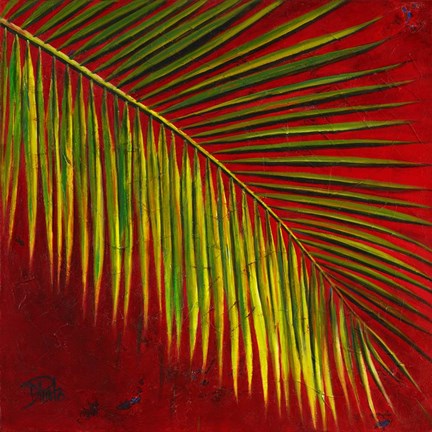 Framed Palmas En Fuego I Print