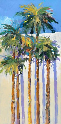 Framed Shadow Palms I Print