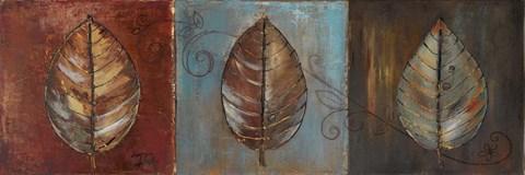 Framed New Leaf Panel I Print