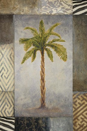 Framed Sun Palm I Print
