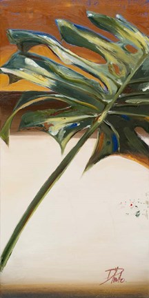 Framed Green Leaf I Print