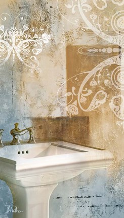 Framed Bathroom &amp; Ornaments II Print