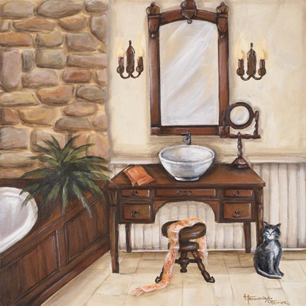 Framed Fireplace Escape II Print