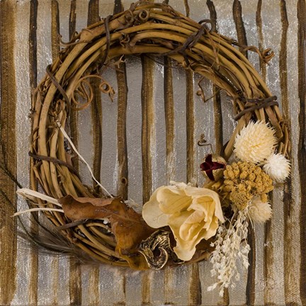 Framed Wreath I Print