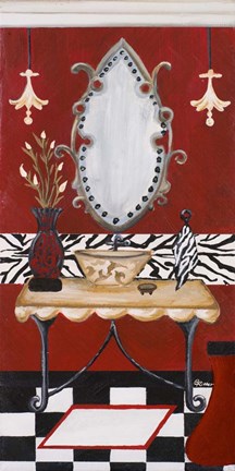 Framed Palm Beach Bath II Print