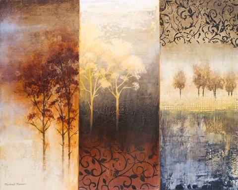 Framed Lost in Trees I Print