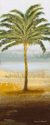 Framed Beach Palm II Print