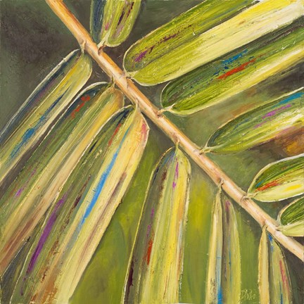 Framed Green Close Up I Print