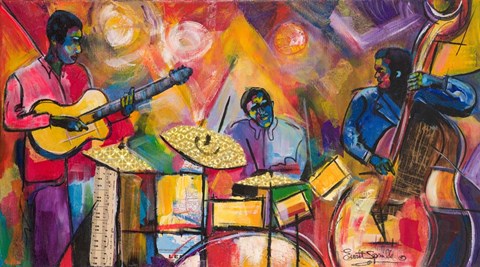 Framed Jazz Trio Print