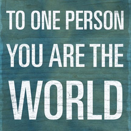 Framed One Person Print