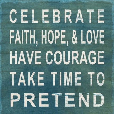 Framed Celebrate Print