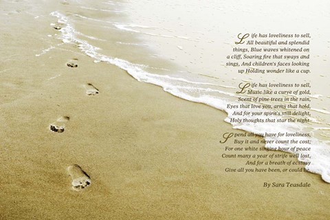 Framed Life's Loveliness Print