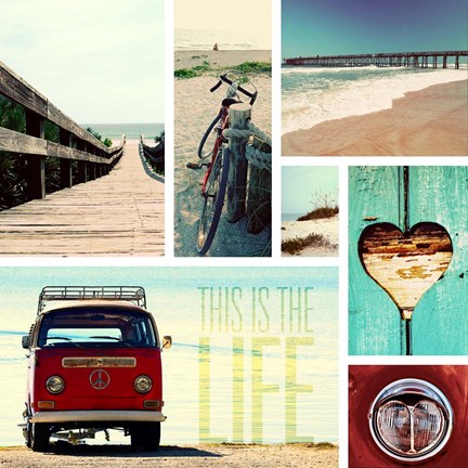 Framed Beach Life I Print