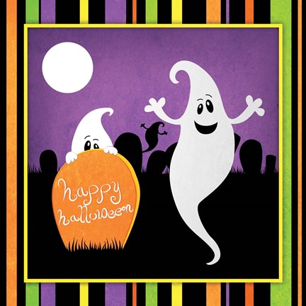 Framed Halloween Ghost II Print