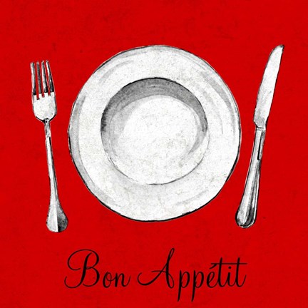 Framed Bon Appetit Print