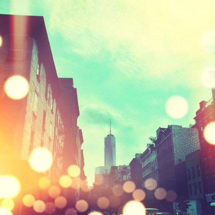 Framed City Stroll I Print