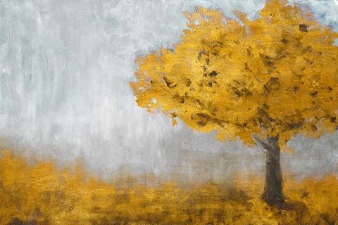 Framed Yellow Eternal Tree Print