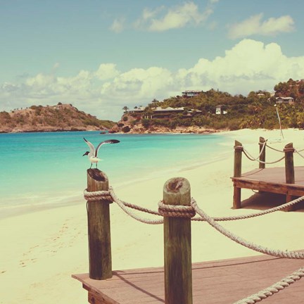 Framed Island Vacation I Print