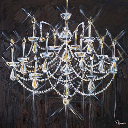 Framed Chandelier II Print