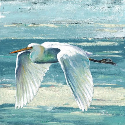 Framed Great Egret II Print