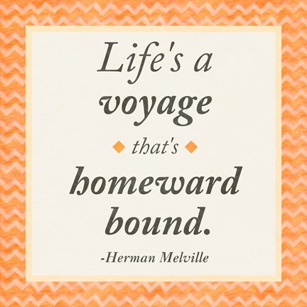 Framed Life is a Voyage Print