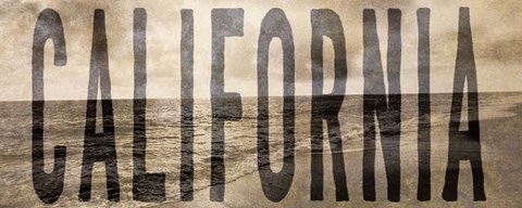 Framed California Type Wave Print