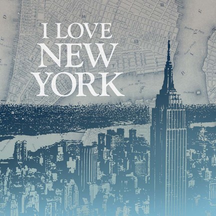 Framed City Love II Print