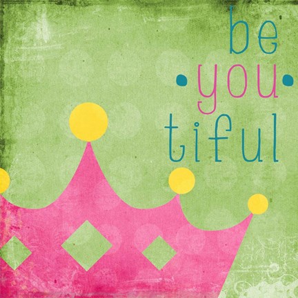 Framed Be You Crown I Print