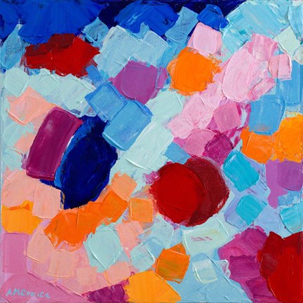 Framed Flower Amoebic Party II Print