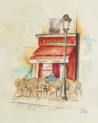 Framed Cafe Du Paris I Print