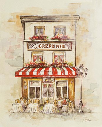 Framed Cafe Du Paris II Print