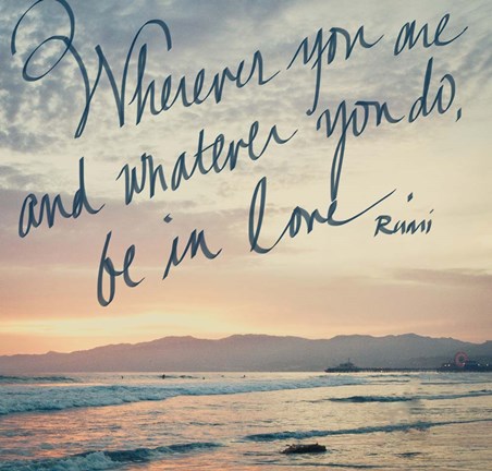 Framed Be in Love Print