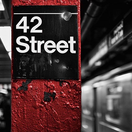 Framed 42nd St. Square Print