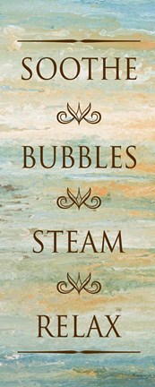 Framed Bath in Abstract II Print