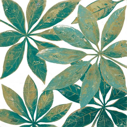 Framed Teal Touch II Print