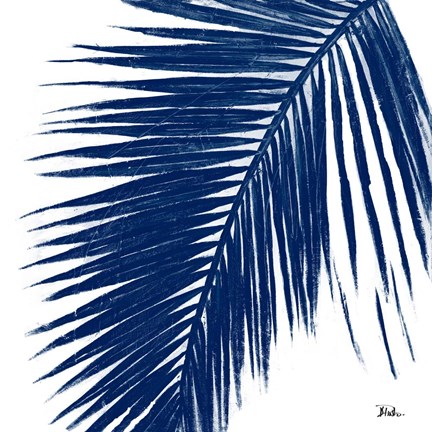 Framed Indigo Baru Palm I Print
