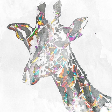 Framed Safari Collage III Print